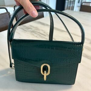 Anine Bing mini Colette bag emerald green brand new